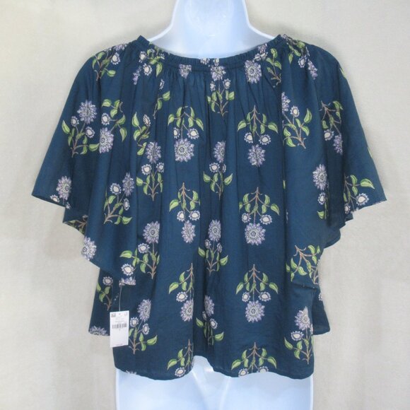 Old Navy Floral Tassel Peasant Top | Size Small | NWT - Picture 3 of 13